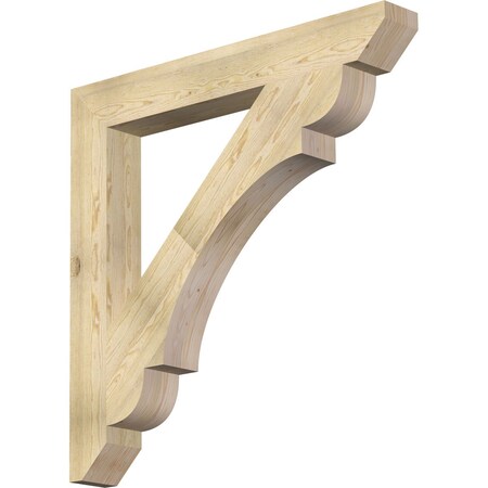 Ekena Millwork Olympic Slat Rough Sawn Bracket, Douglas Fir, 6"W x 48"D x 48"H BKT06X48X48OLY06RDF